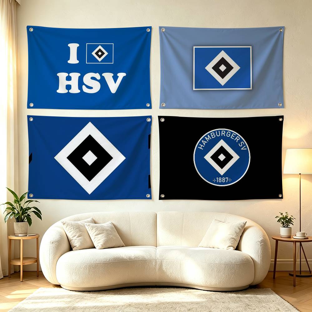 Outdoor Sport Background - Sport H-Hamburger S-SV Flagi Gobelin do