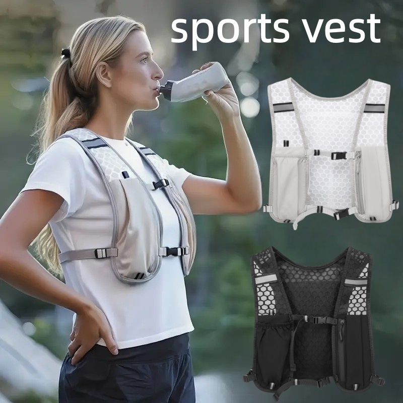 Trail Running Vest - Kamizelka do biegania unisex, wodoodporna, oddychająca,