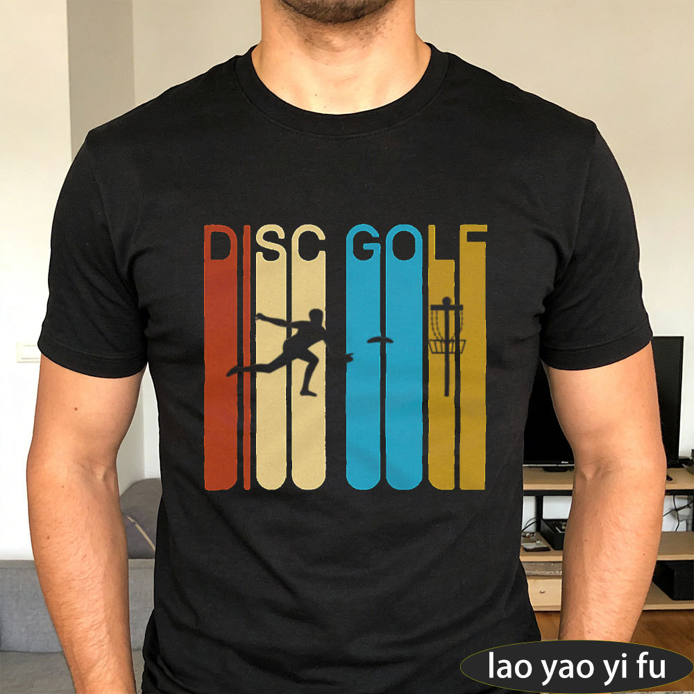 Outdoor Sport Hobbies - DISC GOLF Vintage Retro Koszulka Męska