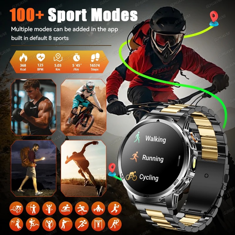 Nowy wojskowy smartwatch męski – Outdoor Sports Adventure recenzja i cena